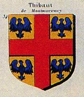 armoiries de Thibaut de Montmorency durant les croisades