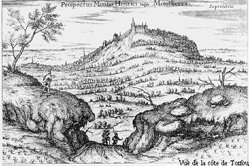 Les murailles de Montlhéry vers 1560